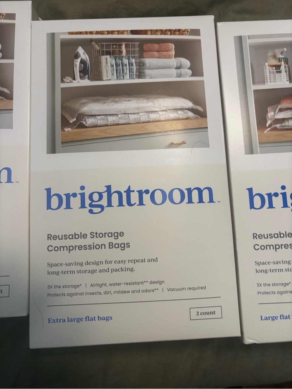 Brightroom Reusable Storage Compression Bags - 2 pack XL